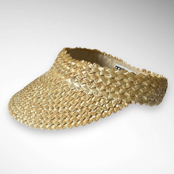 BEACH RIOT Women's Woven Straw Adjustable‎ Visor Brand New - Picture 3 of 8